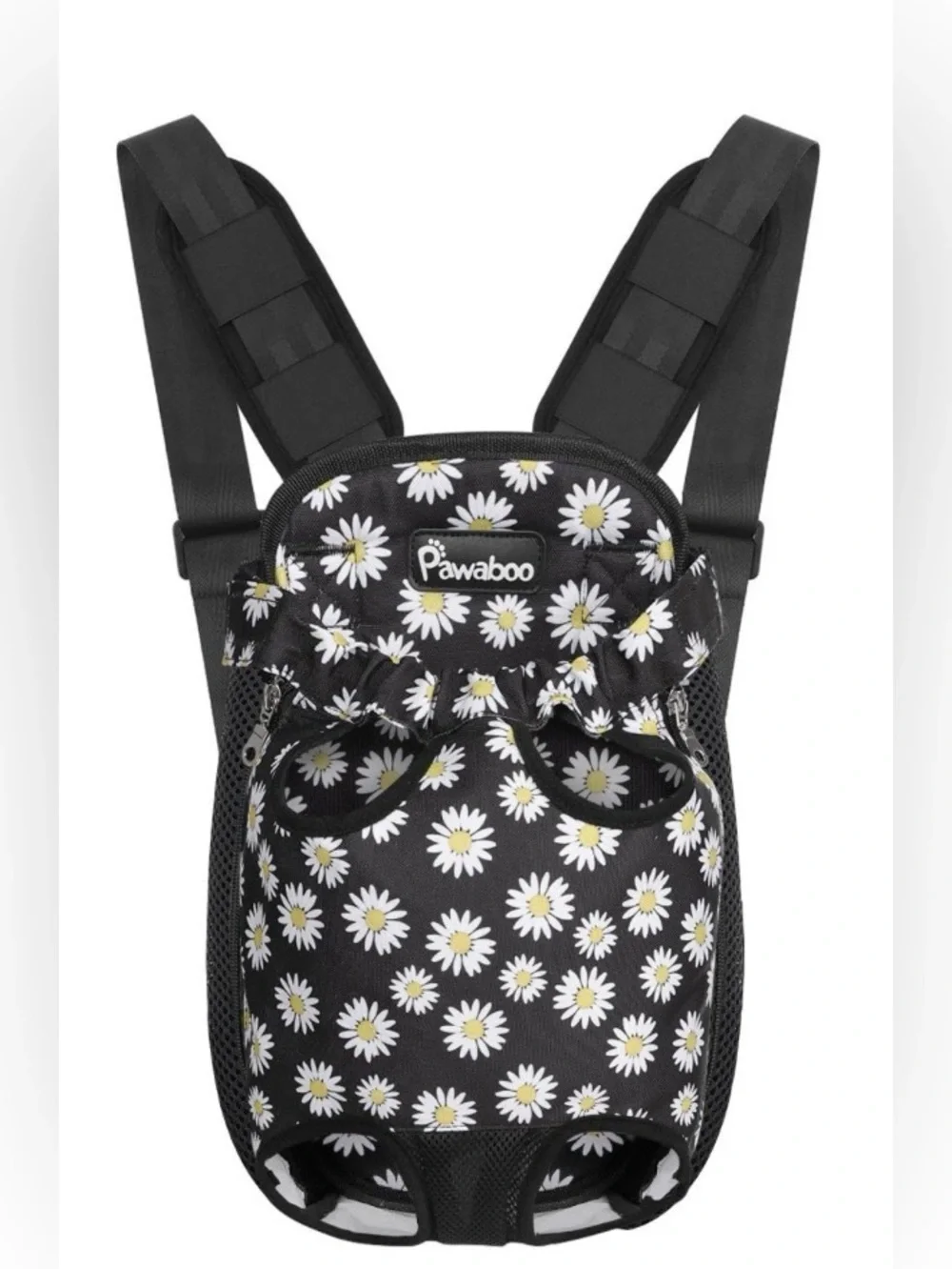 Pawaboo Daisy Print Pet Carrier Backpack,